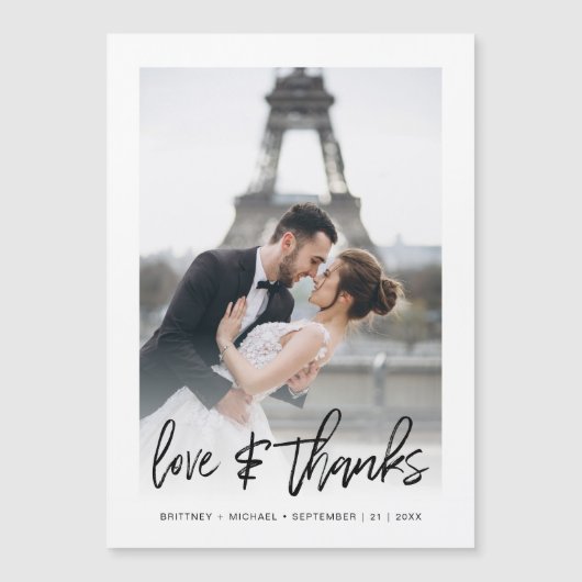 愛モダンと写真感謝していありがとう (正面)