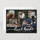 愛モダンと感謝していシンプルの写真結婚5 ポストカード (正面/裏面)