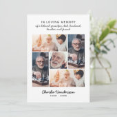 愛モダンと感謝してい5 – 写真の葬儀/死別 サンキューカード (スタンド正面)