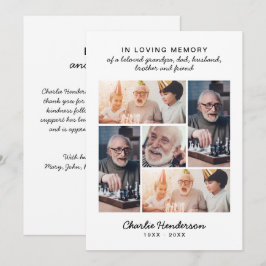 愛モダンと感謝してい5 – 写真の葬儀/死別 サンキューカード