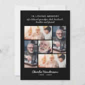 愛モダンと感謝してい5 – 写真の葬儀/死別 サンキューカード (正面)