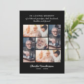 愛モダンと感謝してい5 – 写真の葬儀/死別 サンキューカード (スタンド正面)