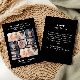 愛モダンと感謝してい5 – 写真の葬儀/死別 サンキューカード