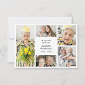 愛モダンと感謝してい6 – フォト悔やみや弔慰 サンキューカード (正面)