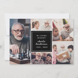 愛モダンと感謝してい6 – 写真の葬儀/死別 サンキューカード