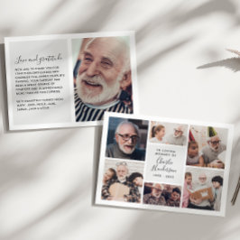 愛モダンと感謝してい7 – 写真の葬儀/死別 サンキューカード