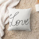 愛モダンな書道の原稿 クッション (ブランケット)