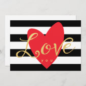 愛モダンのノート空白のカード ノートカード (正面/裏面)