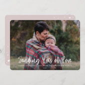 愛モダンのバレンタインの写真をたくさん送る シーズンカード (正面/裏面)