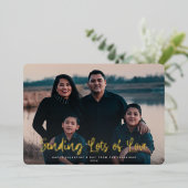 愛モダンのバレンタインの写真をたくさん送る 箔シーズンカード (立ち正面)