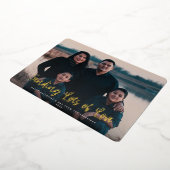 愛モダンのバレンタインの写真をたくさん送る 箔シーズンカード (回転した状態)