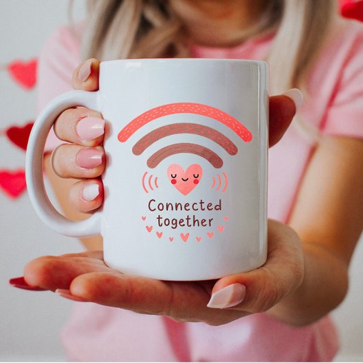 愛モダンのバレンタイン コーヒーマグカップ