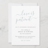 愛モダンの台本は患者の結婚延期 招待状 (正面)