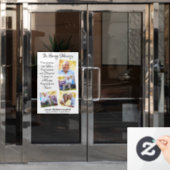 愛モダンの思い出に4回の写真葬祭 ウィンドウサイン (オフィスドア)