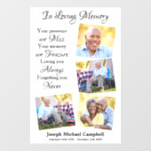 愛モダンの思い出に4回の写真葬祭 ウィンドウサイン (シート)