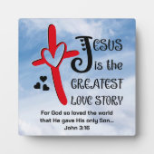 愛モダンの物語素晴らしイースター フォトプラーク (正面)