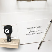 愛モダンの街の看板ビジネス ラバースタンプ