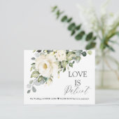 愛モダンは患者の白いフローラの結婚更新 ポストカード (スタンド正面)