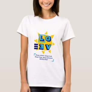 愛モダンは決してクリスチャンに尽きない Tシャツ