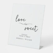 愛モダンは甘い手書きスクリプトの好意サイン 台座サイン (正面)