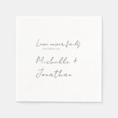 愛モダンは聖書のクリスチャンの愛を必結婚ず失う スタンダードカクテルナプキン (正面)