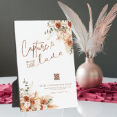 愛モダンを描いたBohoスクリプ結婚ト フォトプラーク