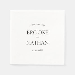 愛モダンエレガントの応援結婚 スタンダードカクテルナプキン