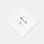 愛モダンエレガントの応援結婚 スタンダードカクテルナプキン (角)