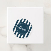 愛モダンストライプモノグラムで手作り フェイバータグ (インサイチュ)