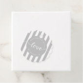 愛モダンストライプモノグラムで手作り フェイバータグ (インサイチュ)