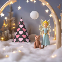 愛モダンハートパターンパーティー帽子