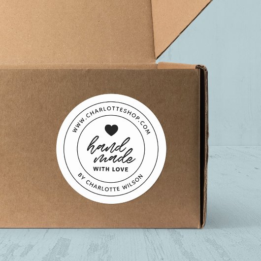 愛モダンハート手作りブラシ ラウンドシール