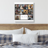 愛モダンパーソナライズされたお母さん8 Photo collage キャンバスプリント (インサイチュ (寝室))