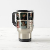 愛モダンパーソナライズされたお爺ちゃんギフト9写真 トラベルマグ (正面左)