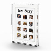 愛モダンパーソナライズされた物語のカップル写真 フォトブロック (右)