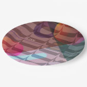 愛モダンビート数々の色 ペーパープレート (アングル)