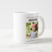 愛モダンママ子供たち写真母の日ハッピー ジャンボコーヒーマグカップ (正面右)