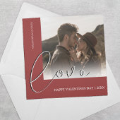愛モダンミニマルし |フォトバレンタインの休日 シーズンカード