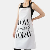 愛モダン今の前向き引用文 エプロン (インサイチュ)