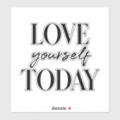 愛モダン今の前向き引用文 シール (シート)