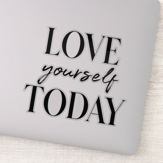 愛モダン今の前向き引用文 シール (詳細)