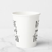 愛モダン今の前向き引用文 紙コップ (右)