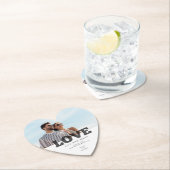 愛モダン写真ユニーク結婚式 ペーパーコースター (インサイチュ)