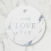 愛モダン大理石結婚で フェイバータグ (正面)