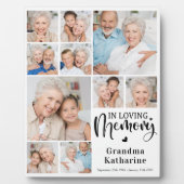 愛モダン心メモリ10フォトコラージュ記念 フォトプラーク (正面)