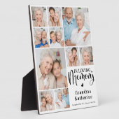 愛モダン心メモリ10フォトコラージュ記念 フォトプラーク (側面)