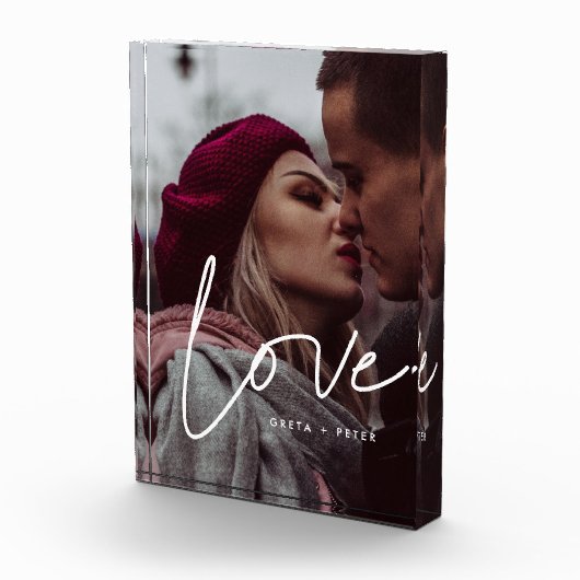 愛モダン書カップル フォトブロック (右)