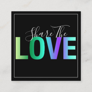 愛モダン紹介カード スクエア名刺