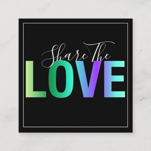 愛モダン紹介カード スクエア名刺 (正面)