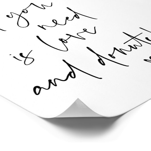 愛モダン結婚と献身の披露宴歓迎 ポスター (角)